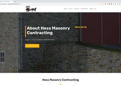 Hess Masonry New About Us Page