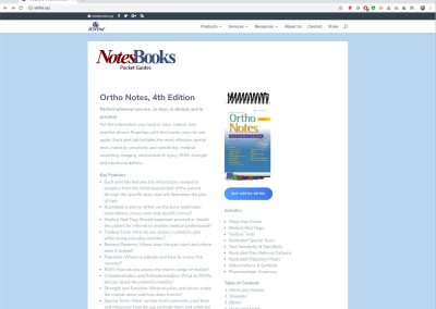 iOrtho+ New Website - Notes Books Product Landing Page