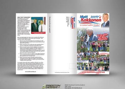 Matt Kokkonen Tri-Fold Brochure
