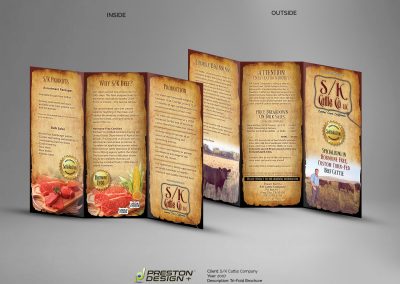 SK Cattle tri-Fold Brochure