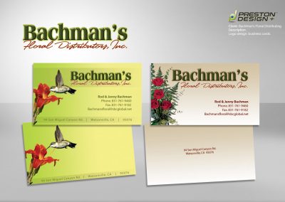 Bachman's Floral Distributing logo design