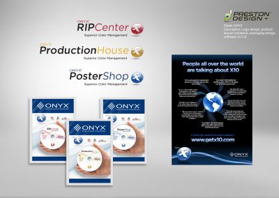 Logo design for ONYX RIP Center, Production House, and Poster Shop